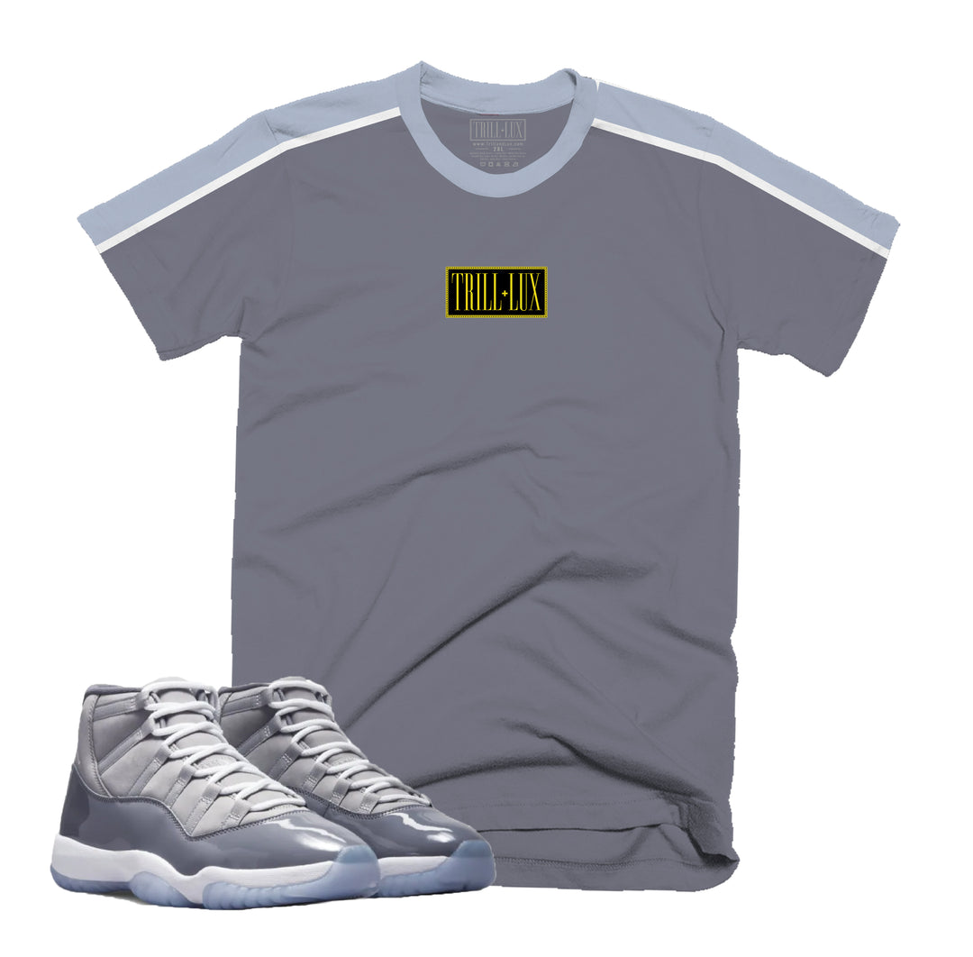 Box Logo Tee | Retro Air Jordan 11 Cool Grey T-shirt