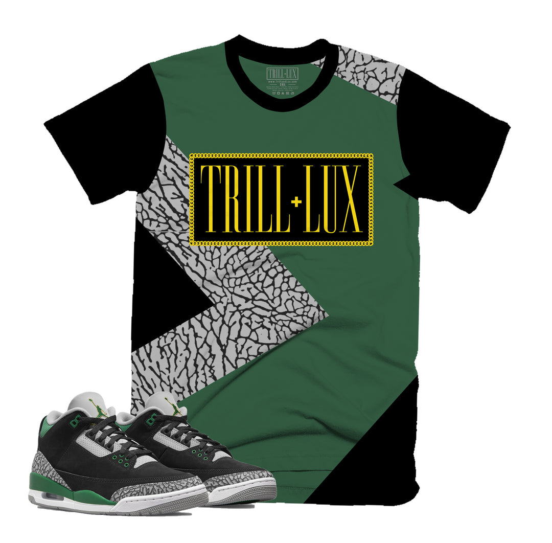 Fragment Tee | Retro Air Jordan 3 Pine Green T-shirt